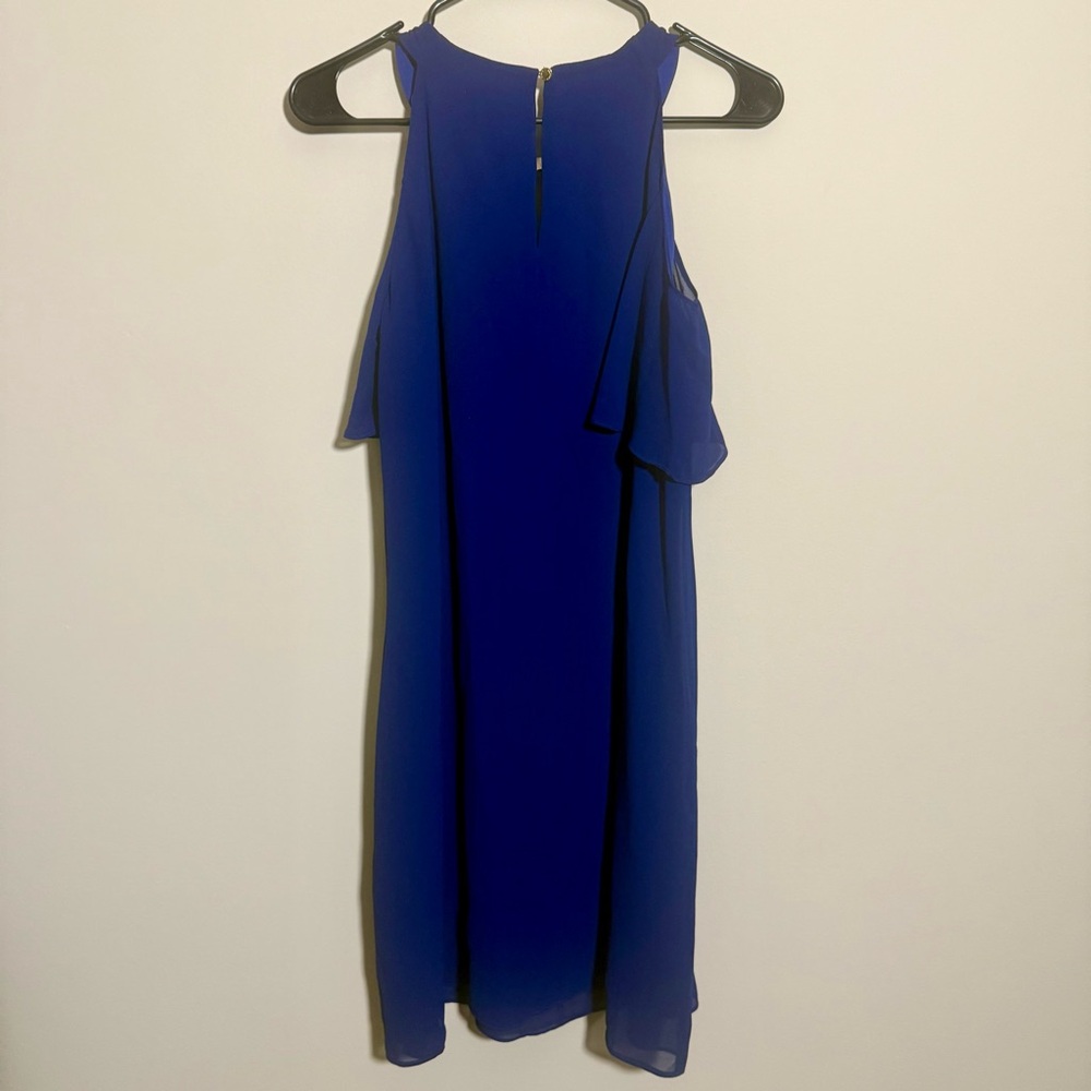 Vince Camuto Royal Blue Cold Shoulder Dress, Size 8 - Picture 2 of 4